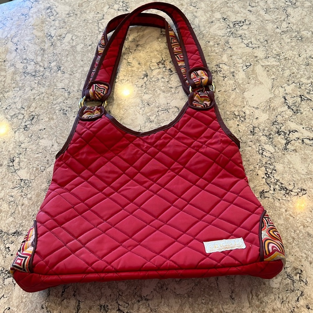 Cinda B Washable Red Shoulder Bag